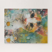 Puzzle Chats d'aquarelle Boho - Art de la féline terrestr (Horizontal)