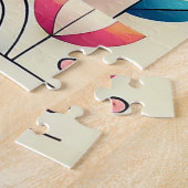 Puzzle Chats de dessin animé mignons dans un décor nature (Côté)