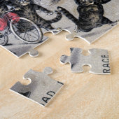 Puzzle Chats d'équitation de bicyclette (Côté)