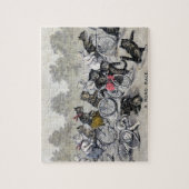 Puzzle Chats d'équitation de bicyclette (Vertical)