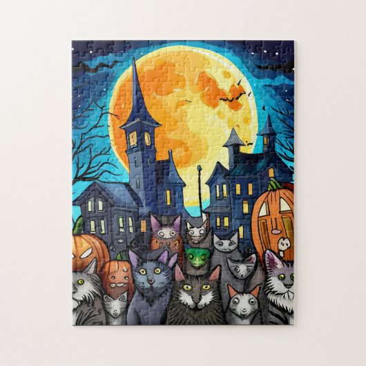 Puzzle Chats d'Halloween (Vertical)