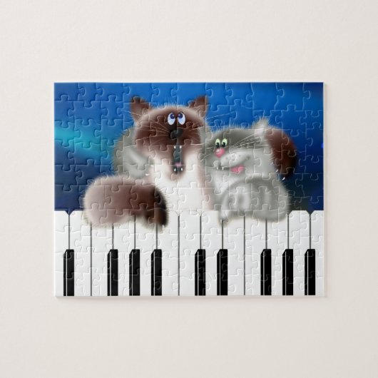 Puzzle Chats en piano (Horizontal)