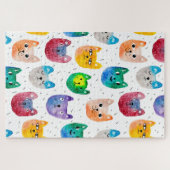 Puzzle Chats et amis à l'aquarelle (Horizontal)
