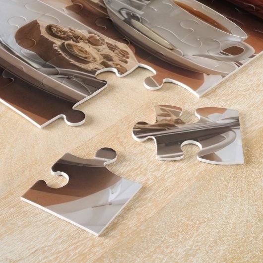 Puzzle Chats et café (Côté)