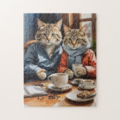 Puzzle Chats et café (Vertical)