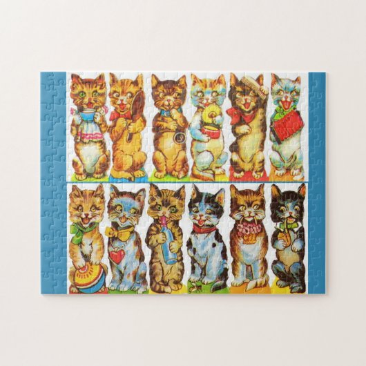 Puzzle chats heureux (Horizontal)