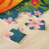 Puzzle Chats Illustrés en Fleurs (Côté)