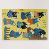 Puzzle Chats japonais Acrobat, Kuniyoshi, Ukiyo-e (Horizontal)