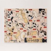 Puzzle Chats japonais par Utagawa Kuniyoshi (Horizontal)