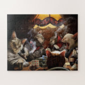 Puzzle Chats jouant au poker (Horizontal)
