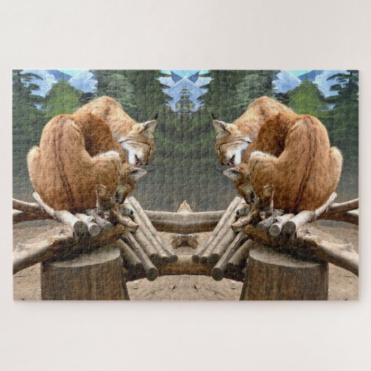 Puzzle Chats Lynx (Horizontal)