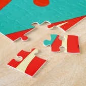 Puzzle Chats modernes du milieu du siècle sur un Arrière  (Côté)