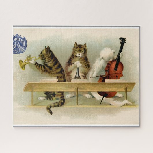 Puzzle "Chats musicaux" (Horizontal)
