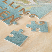 Puzzle Chats noirs d'Halloween vintage (Côté)