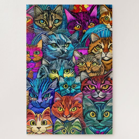 Puzzle Chats psychédéliques (Vertical)