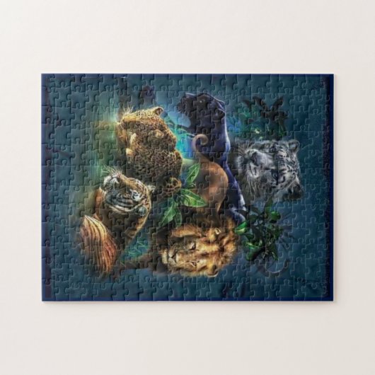 Puzzle Chats sauvages (Horizontal)