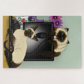 Puzzle Chats siamois d'ordinateur (Horizontal)