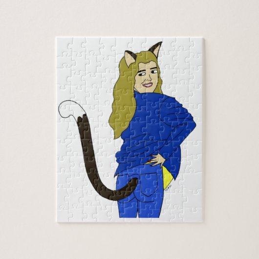 Puzzle chatte fille (Vertical)