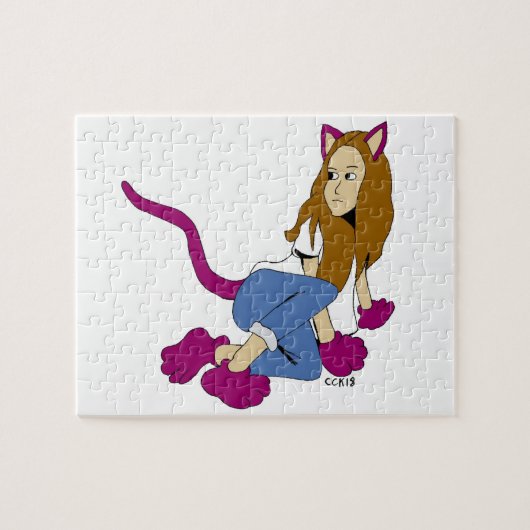 Puzzle chatte fille (Horizontal)