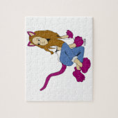 Puzzle chatte fille (Vertical)