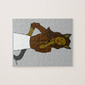 Puzzle chatte fille  (Horizontal)