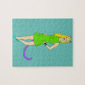 Puzzle chatte fille (Horizontal)