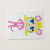 Puzzle chatte rose     (Horizontal)