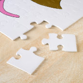 Puzzle chatte rose fille     (Côté)