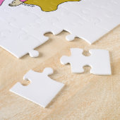 Puzzle chatte rose fille (Côté)