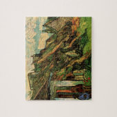 Puzzle Chaumières en grès par Vincent van Gogh (Vertical)