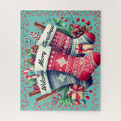 Puzzle Chaussettes de Noël (Vertical)