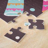 Puzzle Chaussettes de Noël et flocons de neige : motif vi (Côté)