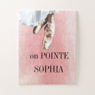 Puzzle Chaussons de ballon Pointe rose personnelle