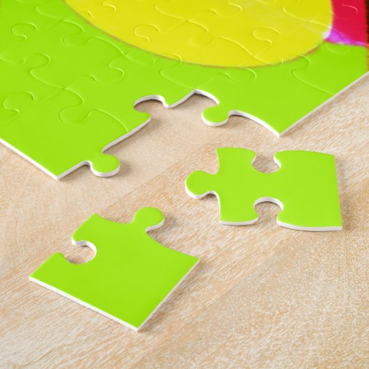 PUZZLE CHAUSSURES D'ÉQUIPAGE POINTS GÉANTS JAUNE ROUGE CL (Côté)