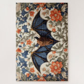 Puzzle Chauve-souris volante Floral inspiré de William Mo (Vertical)
