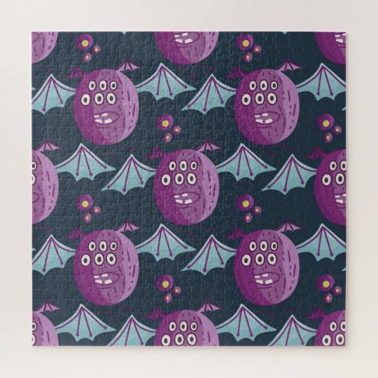 Puzzle Chauves-souris Monster : Cartoon Vintage (Vertical)