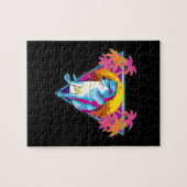 Puzzle Cheems Chien Funny Shiba Inu Dank Mème 80s Vaporwa (Horizontal)