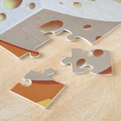 Puzzle Cheese Pieces With Natural Holes Cute Pattern (Côté)