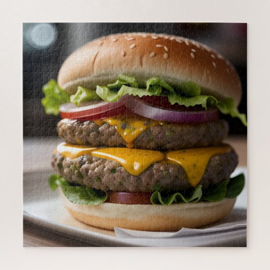 Puzzle Cheeseburger (Vertical)