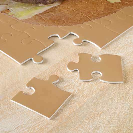 Puzzle Cheeseburger double restauration rapide (Côté)