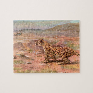 Puzzle Cheetah et Antelopes par Swan, animal sauvage Vint