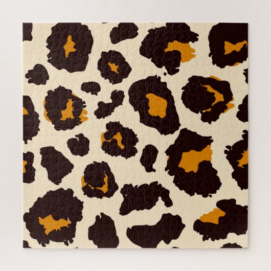 Puzzle Cheetah Skin, Texture Poster de animal. (Vertical)