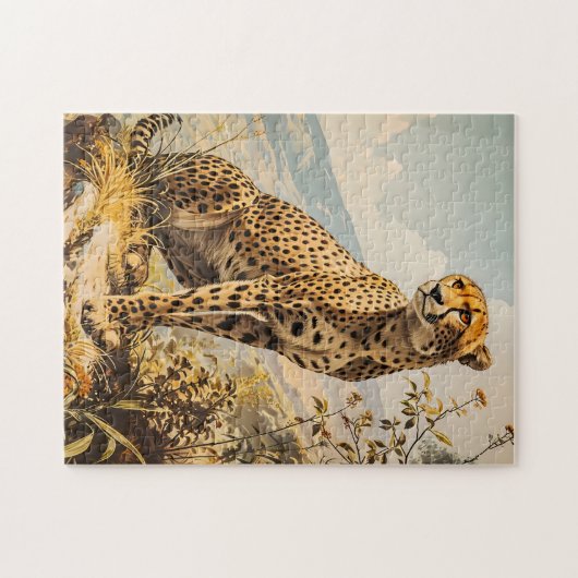 Puzzle Cheetah vintage (Horizontal)