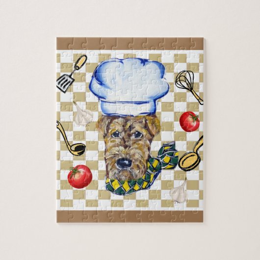 Puzzle Chef Airedale Terrier (Vertical)