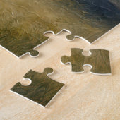 Puzzle Chef amérindien avec un buffle chargeant (Côté)