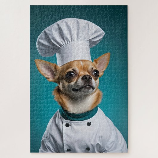 Puzzle Chef Chihuahua (Vertical)