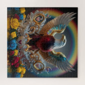 Puzzle Chef-d'oeuvre numérique 3D Golden Bald Eagle par A (Horizontal)