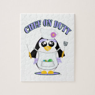 Puzzle Chef on Duty Penguin Female