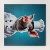 Puzzle Chef Pig (Horizontal)