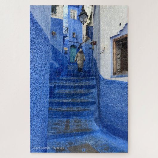 Puzzle Chefchaouen - the blue city of Morocco (Vertical)